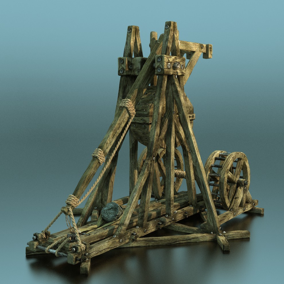 Trebuchet (Rigged+Textured) preview image 1